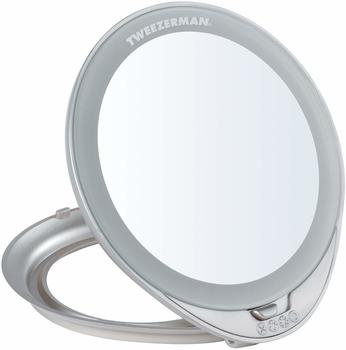 Tweezerman Vergrößerungsspiegel Kosmetikspiegel mit LED (6769-R)