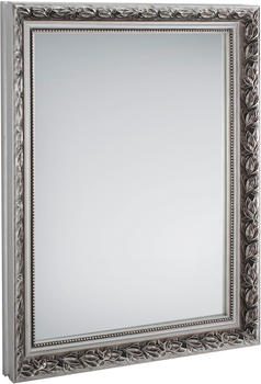 Mirrors and More TANJA Barock Wandspiegel mit Holzrahmen 55x70cm silber