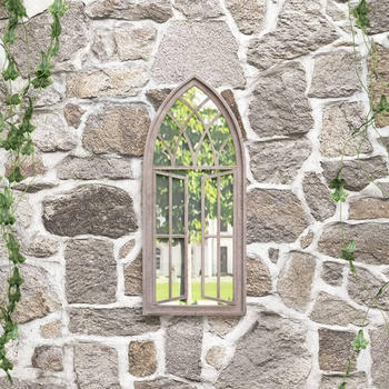 vidaXL Gartenspiegel sand 70x30cm Eisen (318363)