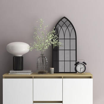 vidaXL Spiegel schwarz 70x30cm Eisen Innenbereich (3093514)