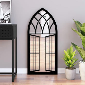 vidaXL Spiegel schwarz 100x45cm Eisen (3093532)