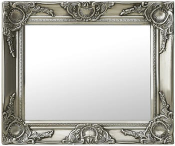 vidaXL Wandspiegel Barock-Stil 50x40cm silbern (320310)