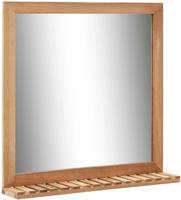 vidaXL Badezimmerspiegel 60&times;12&times;62 cm Walnuss Massivholz