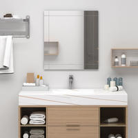 vidaXL Wandspiegel 100x60 cm Glas