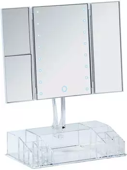 Wenko LED Standspiegel mit Organizer Fanano (24095100)
