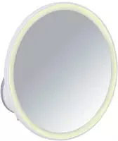 WENKO LED-Wandspiegel Mod. Isola mit Saugnapf, 5-fach Vergr&ouml;&szlig;erung 24094100