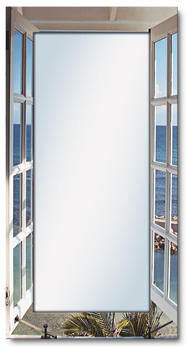Art-Land Ganzkörperspiegel 60x120 cm Fensterblick Strand (6245SE-161)