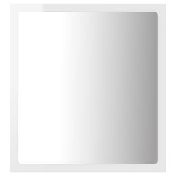 vidaXL LED-Badspiegel Acryl 40x8,5x37cm weiß