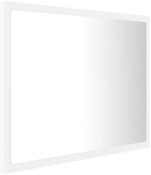 vidaXL LED Badspiegel Acryl 60x8,5x37cm weiß