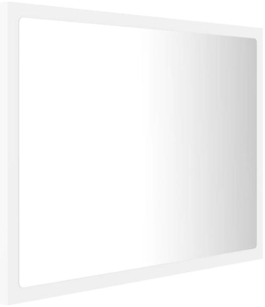 vidaXL LED Badspiegel Acryl 60x8,5x37cm weiß