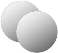 vidaXL Wandspiegel 2 Stk. 70 cm Rund Glas