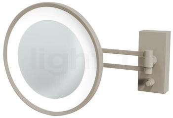 Decor Walther BS 36 Wandkosmetikspiegel LED Nickel satiniert (122134)