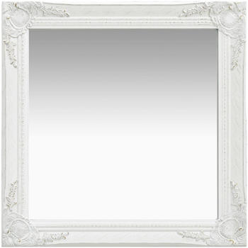vidaXL Wandspiegel im Barock-Stil 60x60cm weiß (320332)