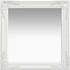 vidaXL Wandspiegel im Barock-Stil 60x60cm weiß (320332)
