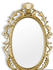 Mirrors and More Ovaler Wandspiegel TRIXI mit Barockrahmen Gold 73x44cm