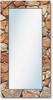 Artland Dekospiegel »Braune Steinwand«, gerahmter Ganzkörperspiegel, Wandspiegel,