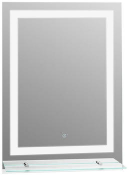 kleankin LED Badspiegel 50x70cm (834-138) Silber