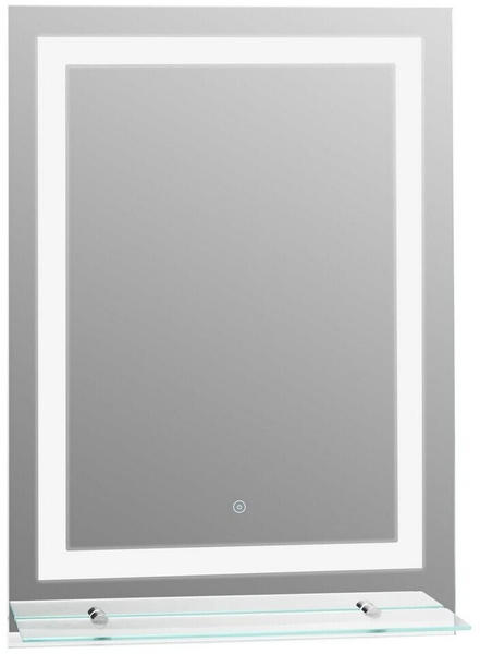 kleankin LED Badspiegel 50x70cm (834-138) Silber