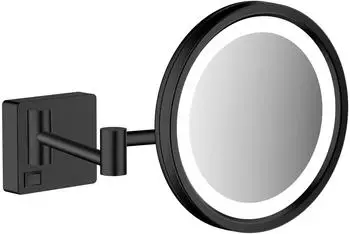 Hansgrohe AddStoris Rasierspiegel + LED Leuchte mattschwarz (41790670)