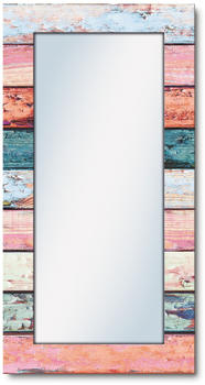 Art-Land Ganzkörperspiegel mit Rahmen 60,4x120,4 cm - J4SK Natur Shabby Chic Landhausstil Kunst bunt