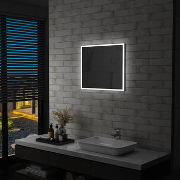 vidaXL Badezimmer-Wandspiegel mit LED 60x50 cm