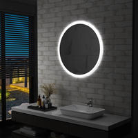 vidaXL Badezimmerspiegel mit LED 80 cm