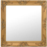 vidaXL Wandspiegel im Barock-Stil 60x60 cm Golden