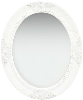 vidaXL Wandspiegel im Barock-Stil 50x60 cm Weiß