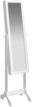 vidaXL Standspiegel Weiß 34x37x146 cm