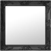vidaXL Wandspiegel im Barock-Stil 60x60 cm Schwarz