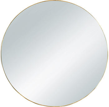 Mirrors and More Runder Wandspiegel MILA mit Metallrahmen in Gold Ø50cm