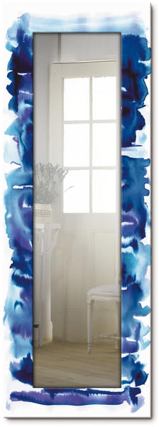 Art-Land Aquarell in blau Spiegel 50,4 cm x 140,4 cm x 1,6 cm, blau Landhaus (41023554-0)