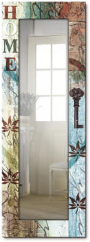 Art-Land Buntes zu Hause in taktvollen Farben Spiegel 50,4 cm x 140,4 cm x 1,6 cm, bunt Landhaus (77564506-0)
