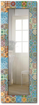 Art-Land Gemusterte Keramikfliesen Spiegel 50,4 cm x 140,4 cm x 1,6 cm, bunt Landhaus (23830765-0)