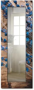 Art-Land Lavendel vor Holzhintergrund Spiegel 50,4 cm x 140,4 cm x 1,6 cm, braun Landhaus (48561141-0)