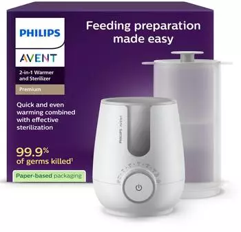 Philips AVENT 2-in-1 Flaschenwärmer und Sterilisator Premium (SCF359/00)
