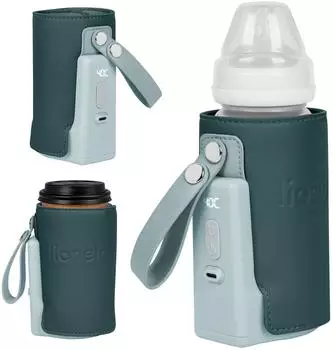 Lionelo Thermup Go Plus Babyflaschenw&auml;rmer tragbar, LCD-Display