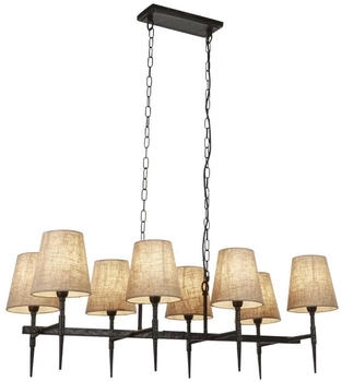 Searchlight 30690-8BK - Kronleuchter an Kette GOTHIC 8xE14/60W/230V schwarz