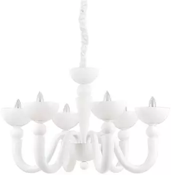 IDEAL LUX Bon Bon Kronleuchter 6-flammig E14 Weiß (093994)