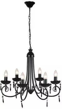 vidaXL Pendelleuchte 6-flammig, Schwarz (240689)