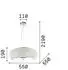 IDEAL LUX Pasha' Pendelleuchte Metall-Kristall Gold 10-flammig E14 (082257)