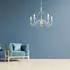 IDEAL LUX Corte Pendelleuchte 5-flammig E14 Ø640mm dimmbar Weiß Antik (005881)