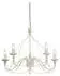 IDEAL LUX Corte Pendelleuchte 5-flammig E14 Ø640mm dimmbar Weiß Antik (005881)