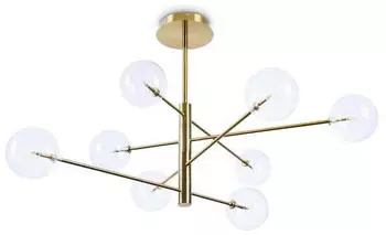 IDEAL LUX Equinoxe SP8 Pendelleuchte 8xG4 Bernstein/Nuanciert Glas IP20 (345420)