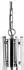 Searchlight Ascona Kronleuchter 5-flammig, Klarglas, Chrom (4165-5CC)