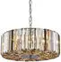 Searchlight Chapeau Pendelleuchte/Halbeinbau 5-flammig, Chrom, Glas, Ø50cm (82101-5CC)