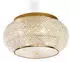 IDEAL LUX Pasha' Deckenleuchte Kristall-Metall 6xE14 Gold (100807)