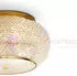 IDEAL LUX Pasha' Deckenleuchte Kristall-Metall 6xE14 Gold (100807)