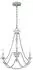 Elstead Lighting Kronleuchter 3-flammig Metall/Holz Grau Antik (48,3cm)