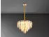 Globo ELINOR Kronleuchter K9 Kristall Metall goldfarben 60cm (DH 60x142)